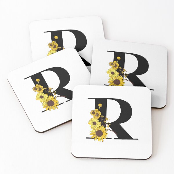 Item preview, Sunflower Monogram R designed and sold by Coffee Lifestyle.