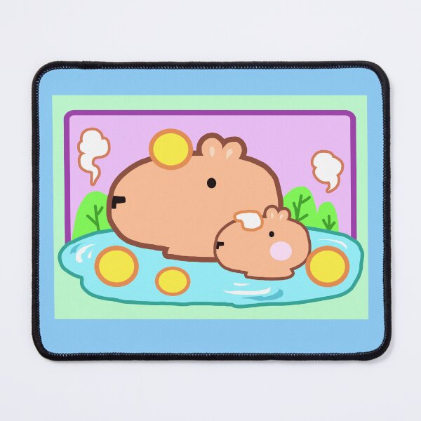Item preview, Capybara on hotspring japanese style. designed and sold by Nongning-109.