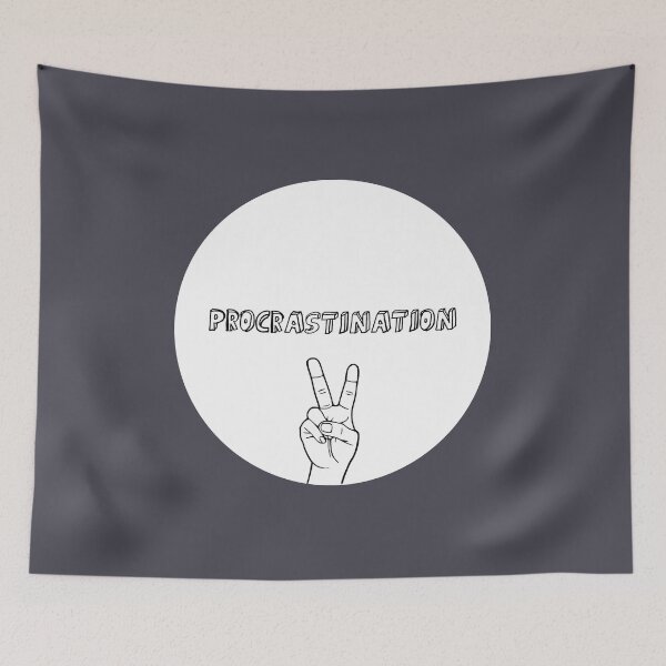 Item preview, Procrastination, white designed and sold by perezzzoso.