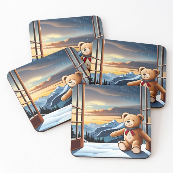 Item preview, cute little bear watching snowfall designed and sold by basitcv.