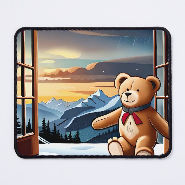 Item preview, cute little bear watching snowfall designed and sold by basitcv.