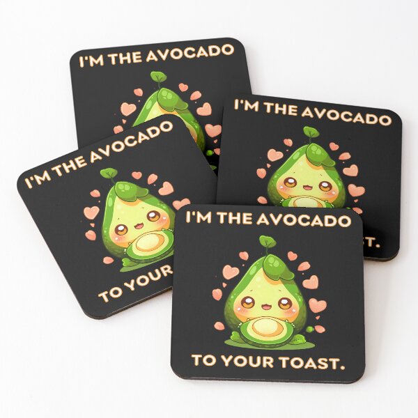 Item preview, Cute Avocado Illustration - "I'm the avocado to your toast" designed and sold by CinEmmaDesign.