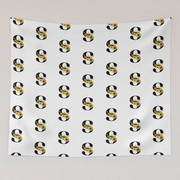 Item preview, Sunflower Monogram S designed and sold by Coffee Lifestyle.