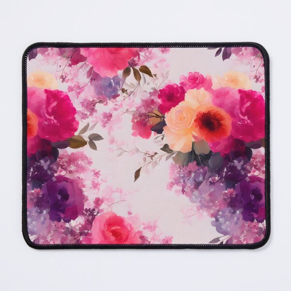 Item preview, Cute Floral Pattern Pastel Colors Tiled Smear Abstract designed and sold by Infinitelypink.