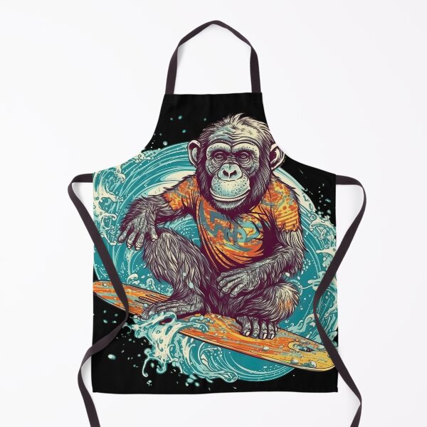 Aperçu de l'œuvre Endless Wave Chimps: Surfing Gear créée et vendue par DooodleGod.