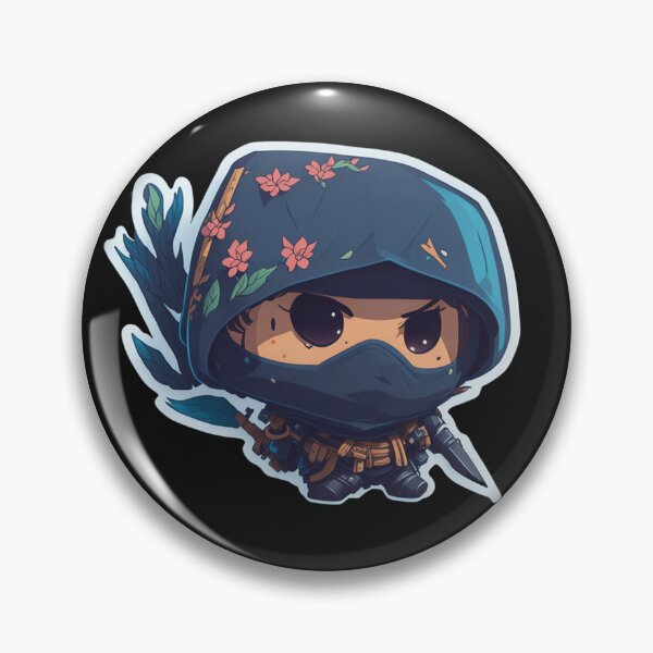 Item preview, Cute Digital Art Chibi Ninja designed and sold by ChibiArtline.