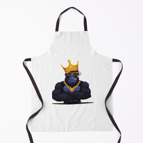 Item preview, Gorilla king kong monkey wear crown and smoking mascot designed and sold by aryoyo.
