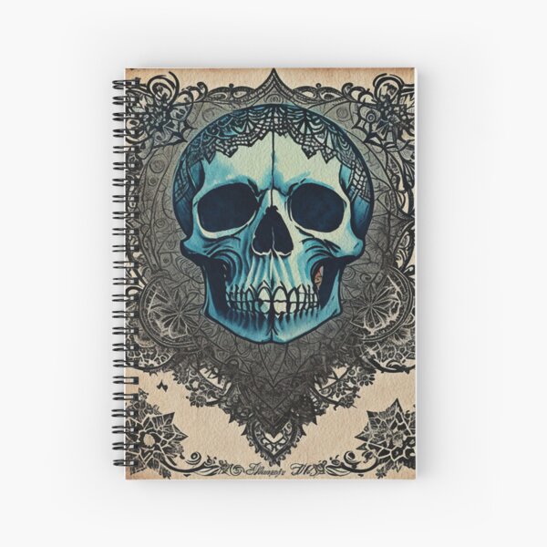 Item preview, Blue Gothic Skull Ephemera designed and sold by Atomura.