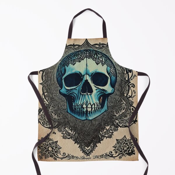 Item preview, Blue Gothic Skull Ephemera designed and sold by Atomura.