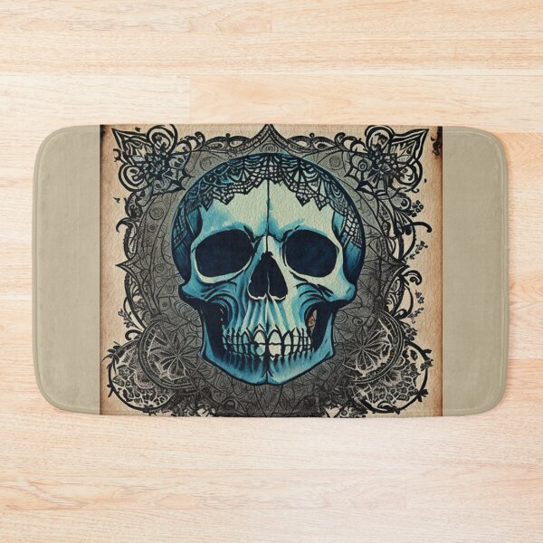 Item preview, Blue Gothic Skull Ephemera designed and sold by Atomura.