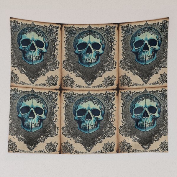 Item preview, Blue Gothic Skull Ephemera designed and sold by Atomura.