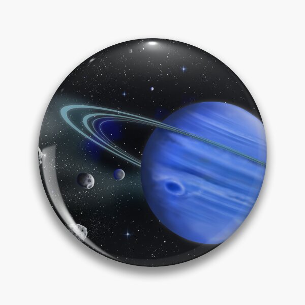 Item preview, Neptune and its moons designed and sold by GeraldNewtonArt.