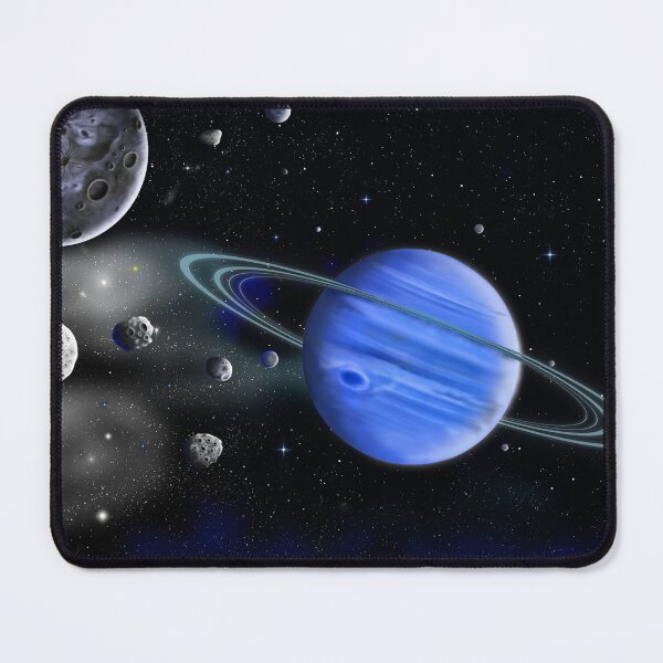 Item preview, Neptune and its moons designed and sold by GeraldNewtonArt.