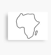 Africa African continent map Canvas Print