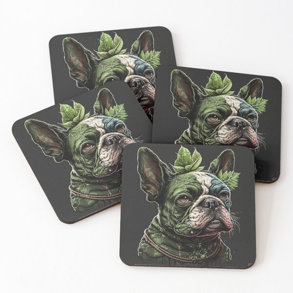 Item preview,  cute funny french bulldog smoking weed designed and sold by futuresimo04.