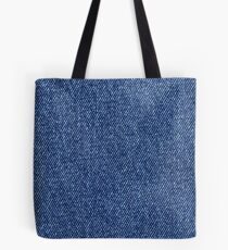 Washed Denim Fabric (Twill Textile) - Blue Tote Bag