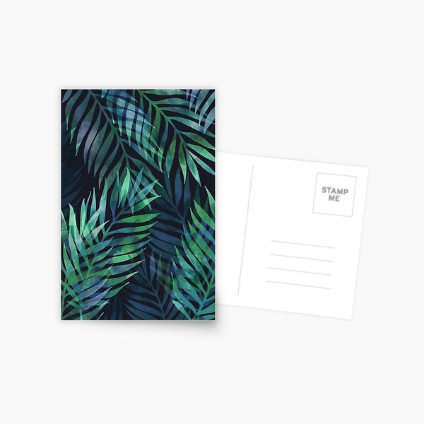 Item preview, Dark green palms leaves pattern designed and sold by MartaOlgaKlara.