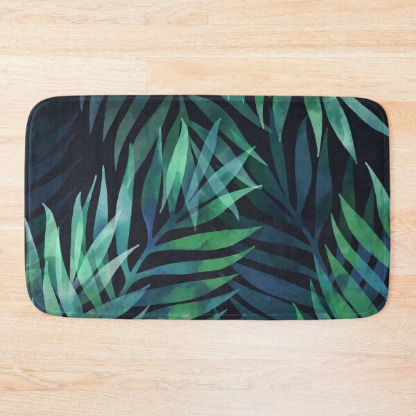 Item preview, Dark green palms leaves pattern designed and sold by MartaOlgaKlara.