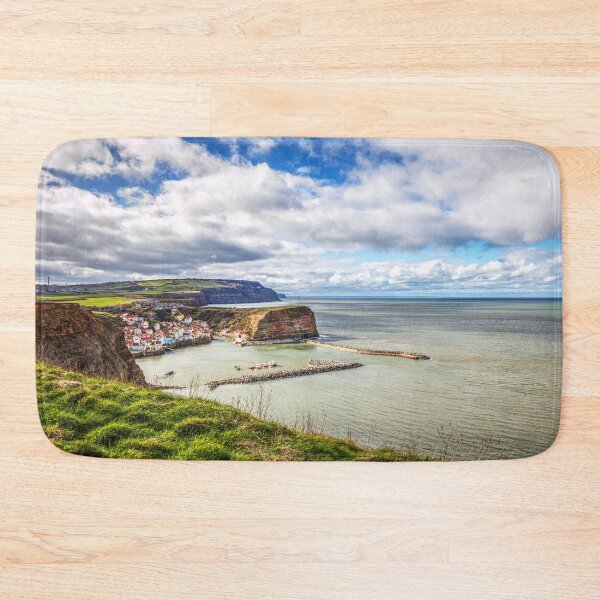 Item preview, Staithes Village, From The Cliffs, Yorkshire, England designed and sold by Paul Thompson Photography.