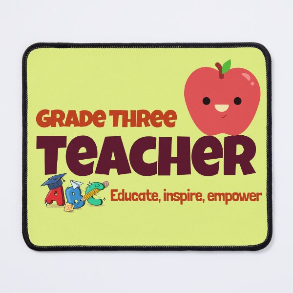 Item preview, Teacher Grade Three, Educate, Inspire, Empower designed and sold by IrvineCreek.