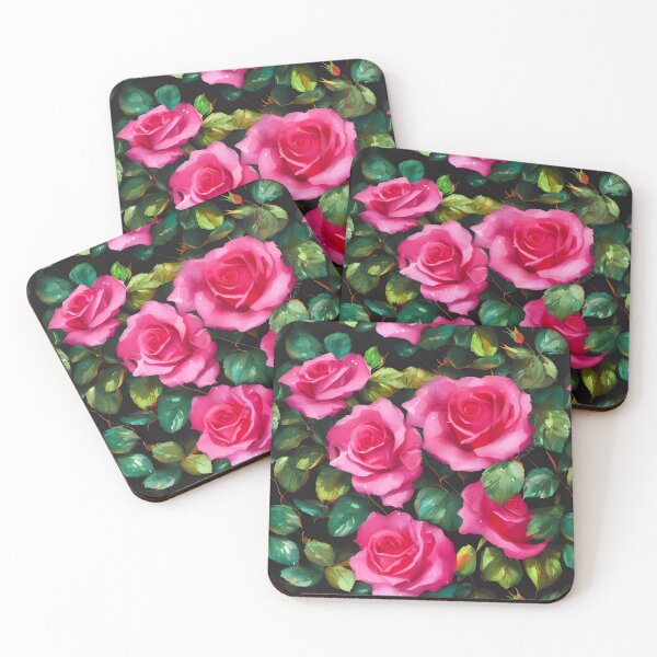 Item preview, Cute Rose Floral Pattern Pastel Colors Tiled Smear Abstract designed and sold by Infinitelypink.