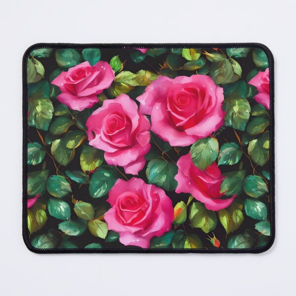 Item preview, Cute Rose Floral Pattern Pastel Colors Tiled Smear Abstract designed and sold by Infinitelypink.