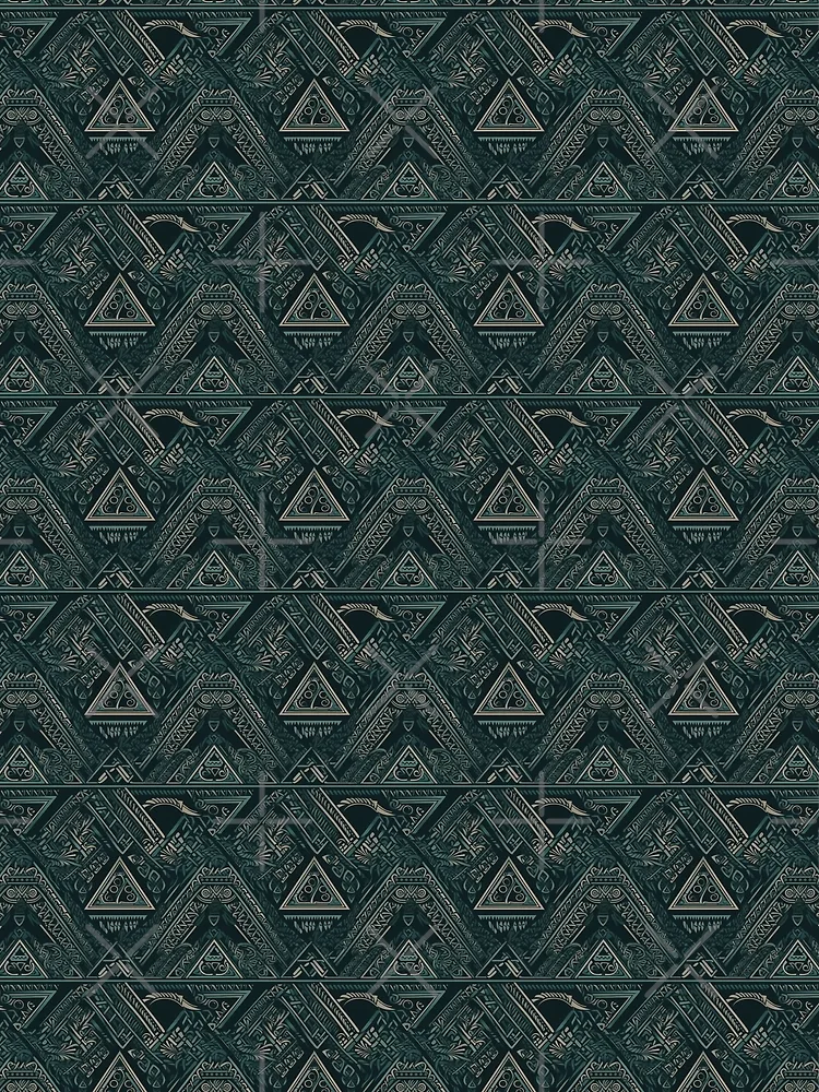 Thumbnail 3 of 3, Scarf, Valknut Rune designed and sold by PixelPatchwork.