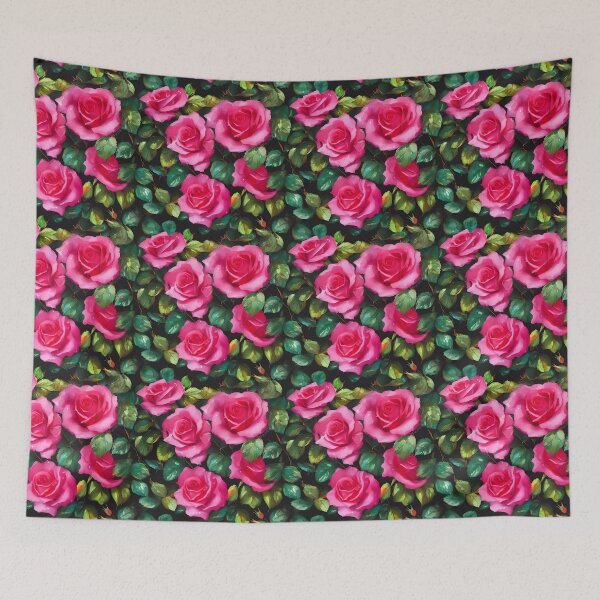 Item preview, Cute Rose Floral Pattern Pastel Colors Tiled Smear Abstract designed and sold by Infinitelypink.