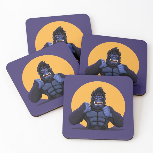 Item preview, Gorilla monkey anger figure portrait mascot character designed and sold by aryoyo.