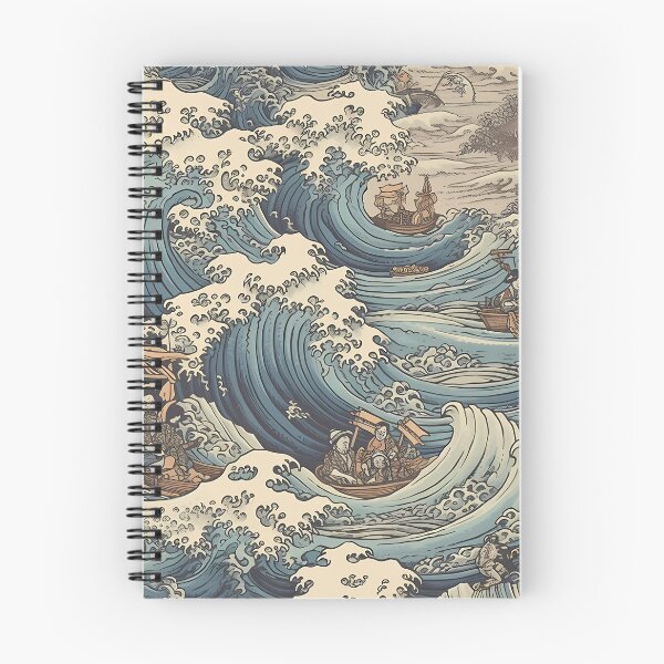 Item preview, The Cresting Symphony: Hokusai and Kuniyoshi Revisited designed and sold by landletsy.