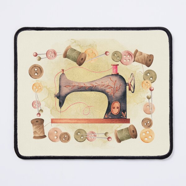 Item preview, Romantic watercolor sewing maching - light background designed and sold by aliveinmiddle.