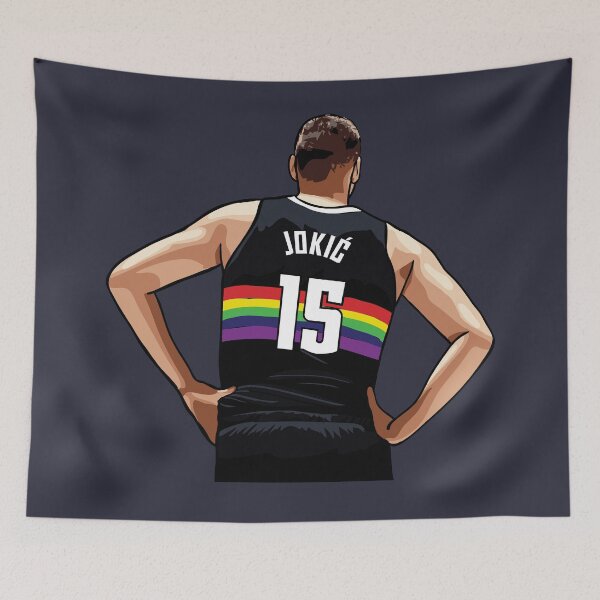 Item preview, Nikola Jokic Vector Back Rainbow Color Qiangy designed and sold by qiangdade.