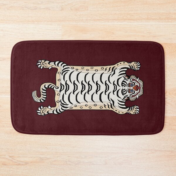 Item preview, TIBETAN TIGER RUG-white 1 designed and sold by BEATRIZ ABAITUA.