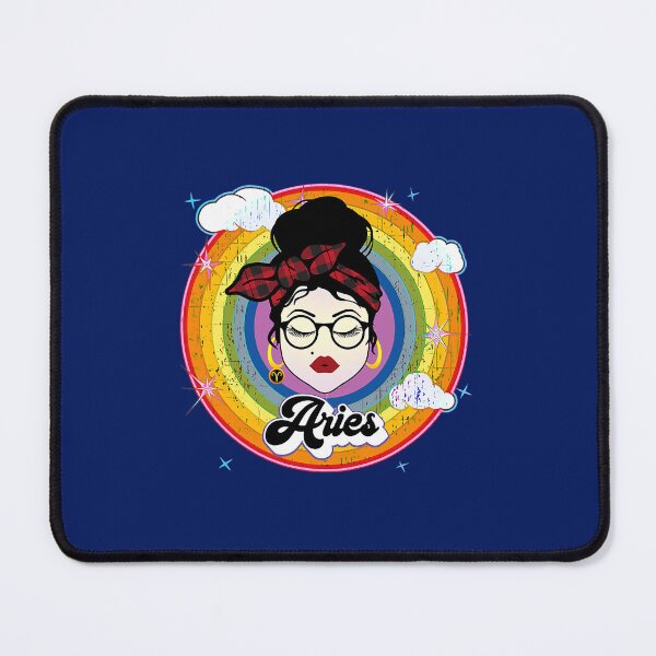 Item preview, Aries Star Sign Girl Hair Bun Astrology Retro Vintage designed and sold by monteith3.