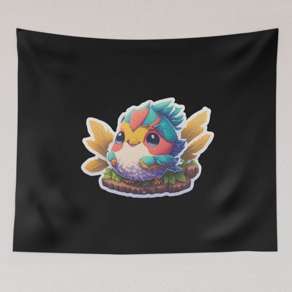 Item preview, Everybirdy Golder Birds Pattern Chibi Digital Art designed and sold by ChibiArtline.