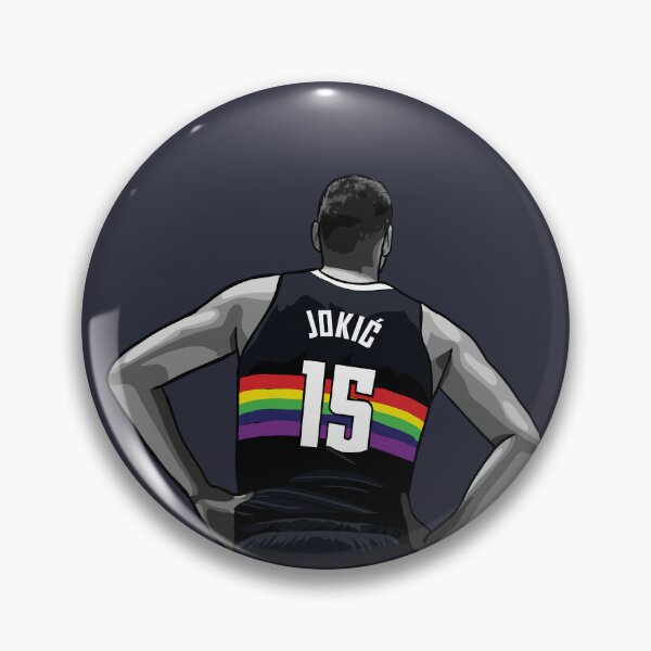 Item preview, Nikola Jokic Vector Back Rainbow BW Qiangy designed and sold by qiangdade.