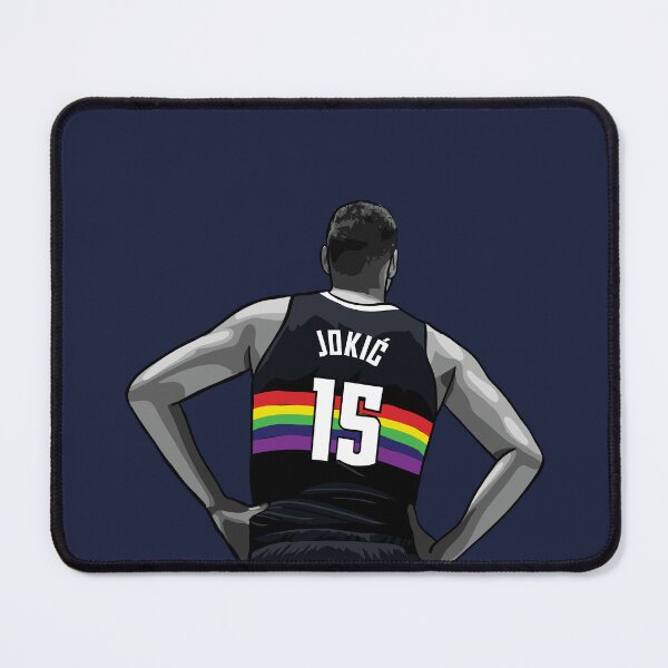 Item preview, Nikola Jokic Vector Back Rainbow BW Qiangy designed and sold by qiangdade.