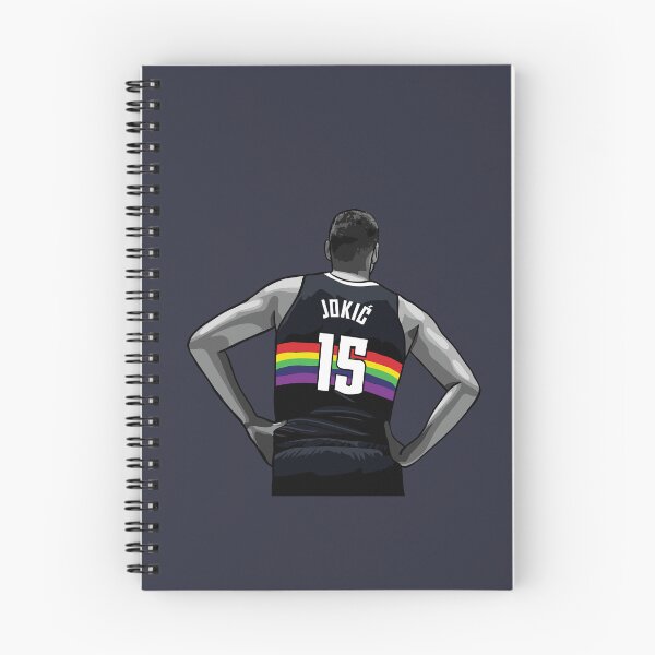 Item preview, Nikola Jokic Vector Back Rainbow BW Qiangy designed and sold by qiangdade.