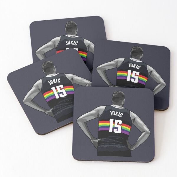 Item preview, Nikola Jokic Vector Back Rainbow BW Qiangy designed and sold by qiangdade.
