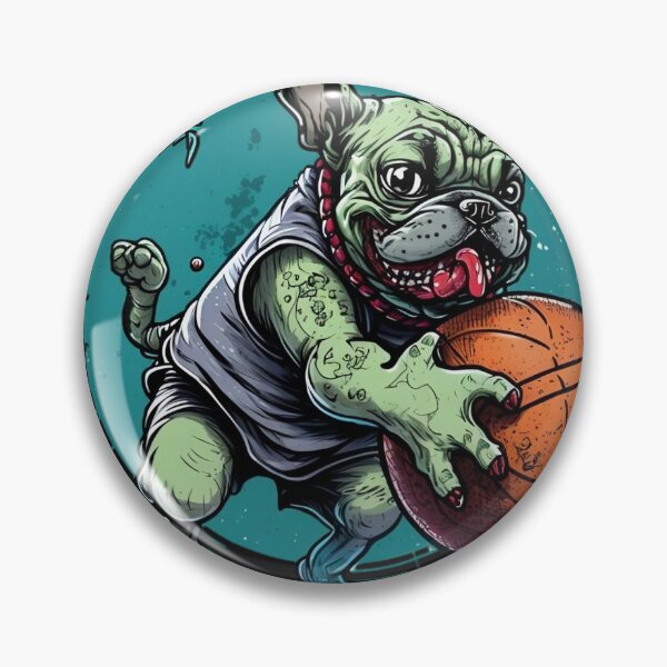 Item preview, French Bulldog playing basketball designed and sold by futuresimo04.