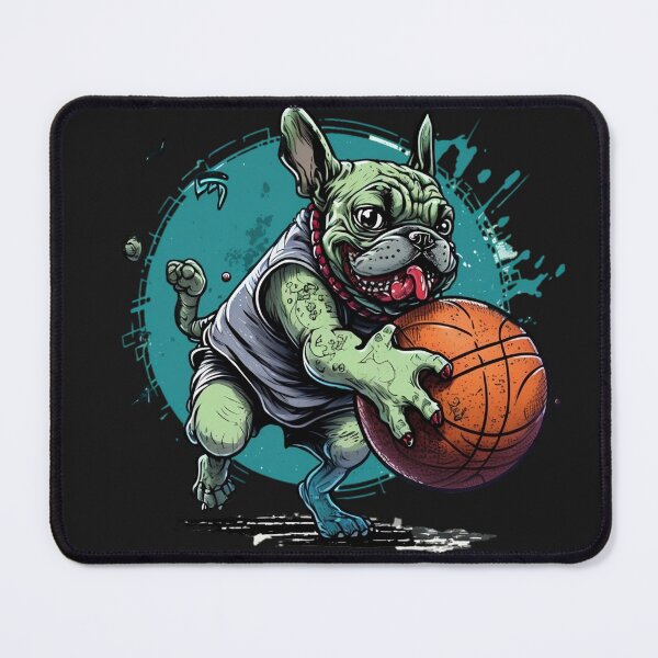 Item preview, French Bulldog playing basketball designed and sold by futuresimo04.