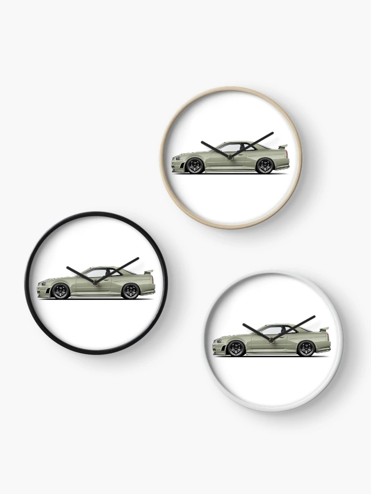 Thumbnail 3 of 4, Clock, GT-R R34 designed and sold by VinnyArtworks.