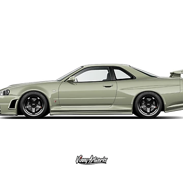 Artwork thumbnail, GT-R R34 by VinnyArtworks
