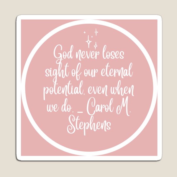 Item preview, Eternal Potential Sticker designed and sold by sticktofaith.