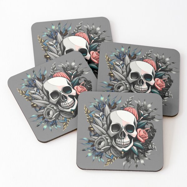 Item preview, Vintage skull with flowers  designed and sold by MArtex.