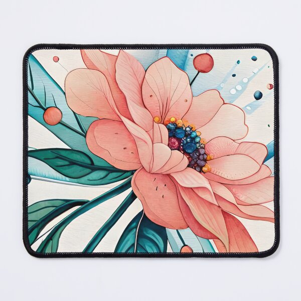 Item preview, Boho Watercolor Digital Flowers Leaf Design designed and sold by Uday24.
