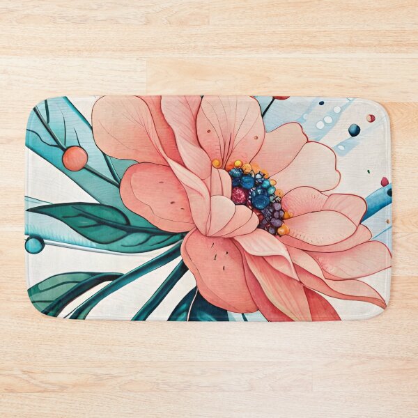 Item preview, Boho Watercolor Digital Flowers Leaf Design designed and sold by Uday24.