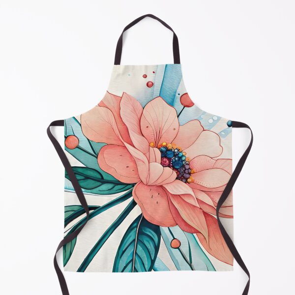 Item preview, Boho Watercolor Digital Flowers Leaf Design designed and sold by Uday24.