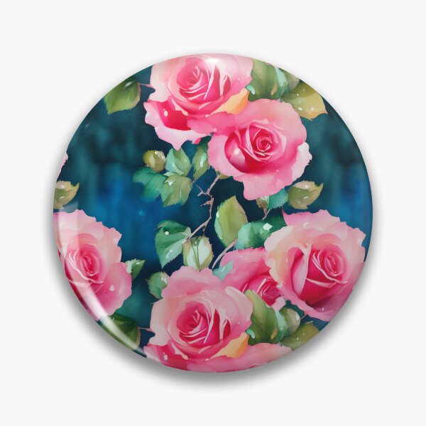 Item preview, Pretty Floral Pink Rose Pattern Pastel Water Colors Tiled Abstract designed and sold by Infinitelypink.