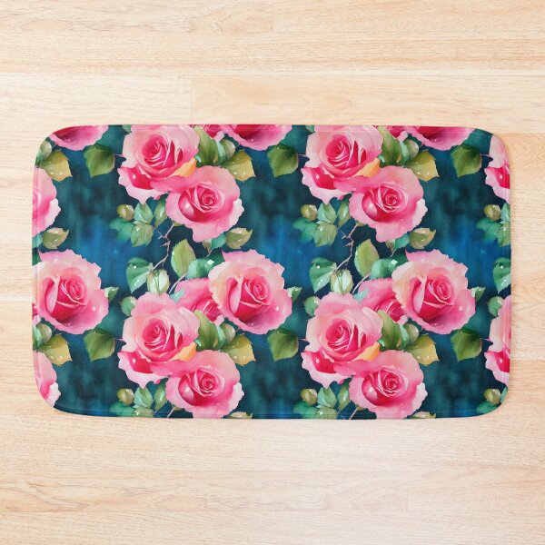 Item preview, Pretty Floral Pink Rose Pattern Pastel Water Colors Tiled Abstract designed and sold by Infinitelypink.